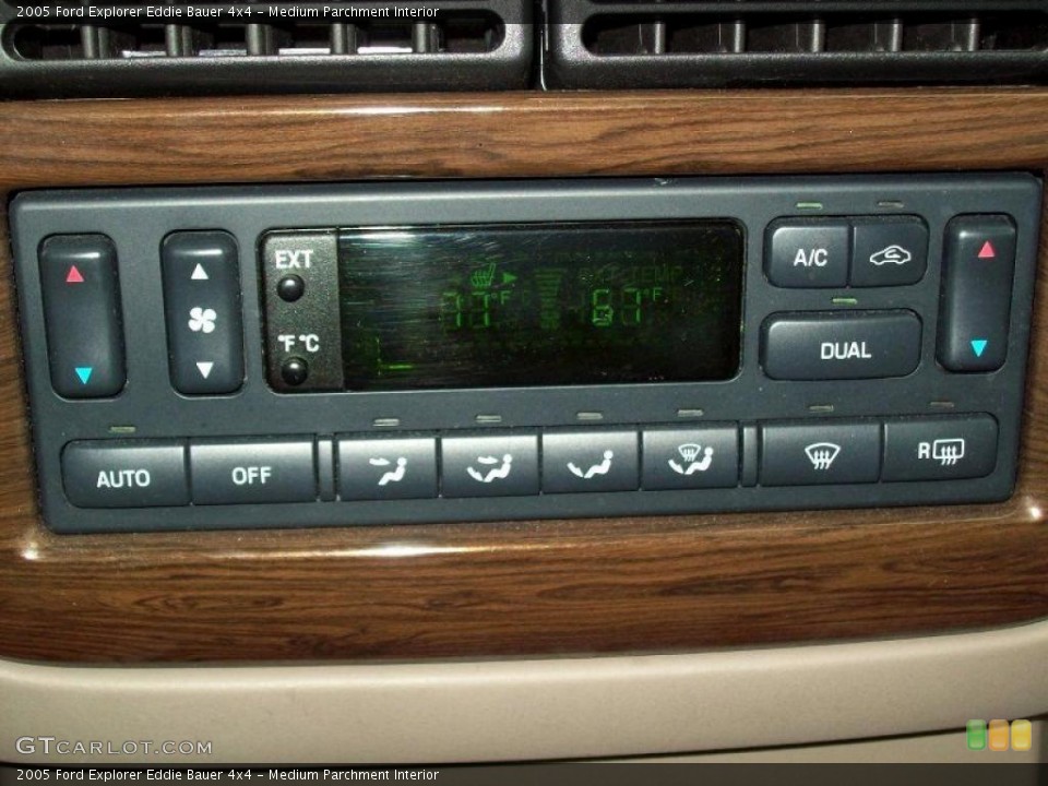 Medium Parchment Interior Controls for the 2005 Ford Explorer Eddie Bauer 4x4 #38384318