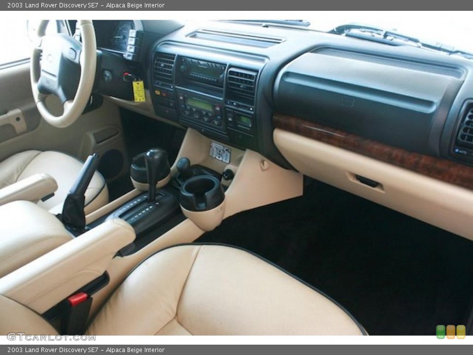 Alpaca Beige Interior Dashboard for the 2003 Land Rover Discovery SE7 #38385670