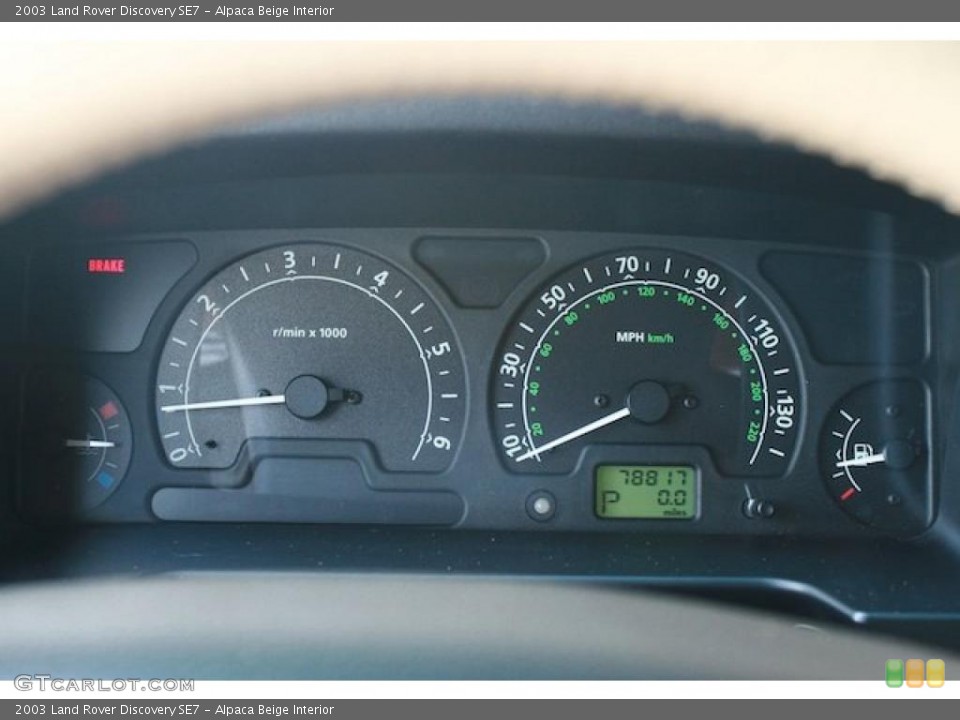 Alpaca Beige Interior Gauges for the 2003 Land Rover Discovery SE7 #38385710