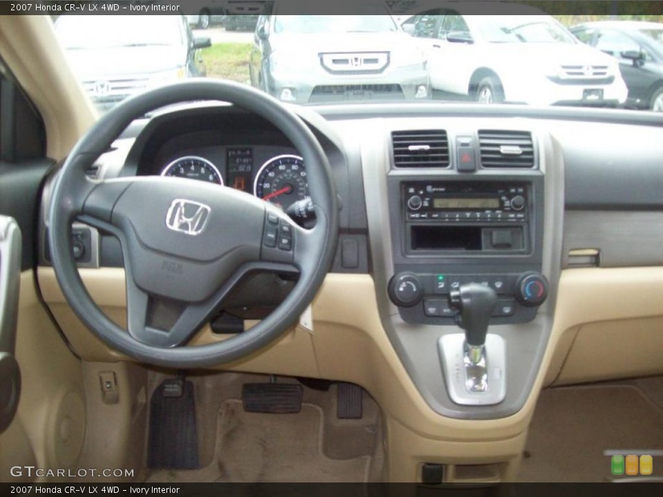 Ivory Interior Dashboard for the 2007 Honda CR-V LX 4WD #38387171