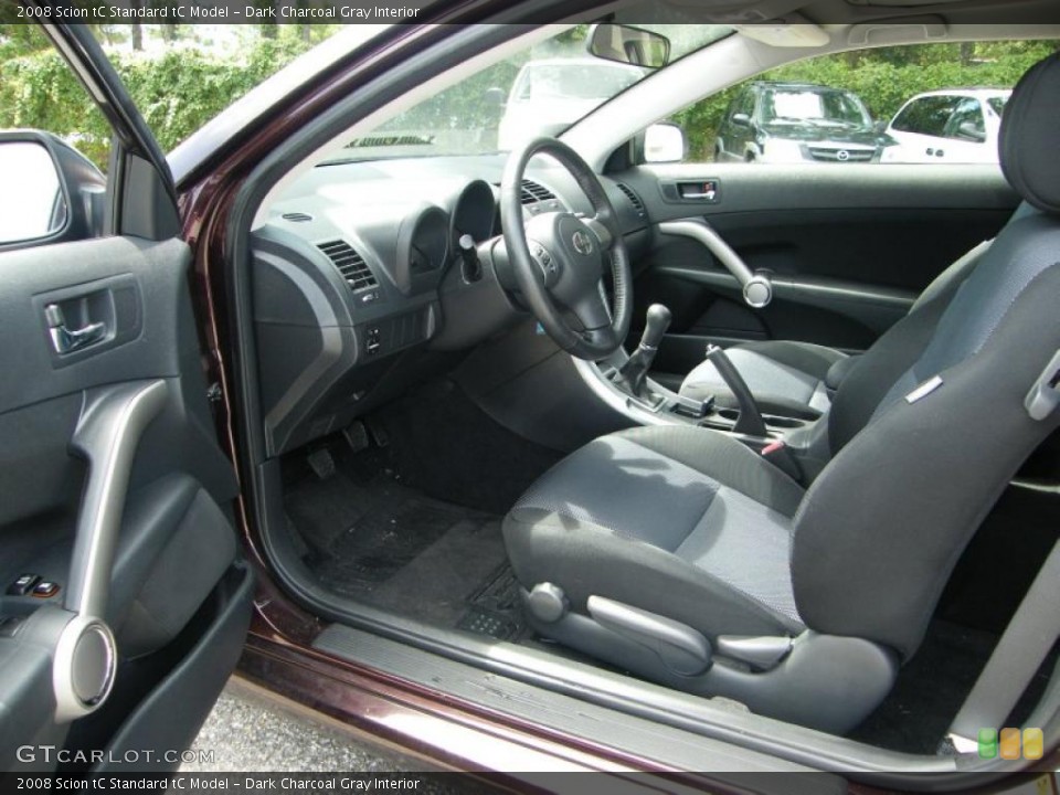 Dark Charcoal Gray Interior Photo for the 2008 Scion tC  #38387503