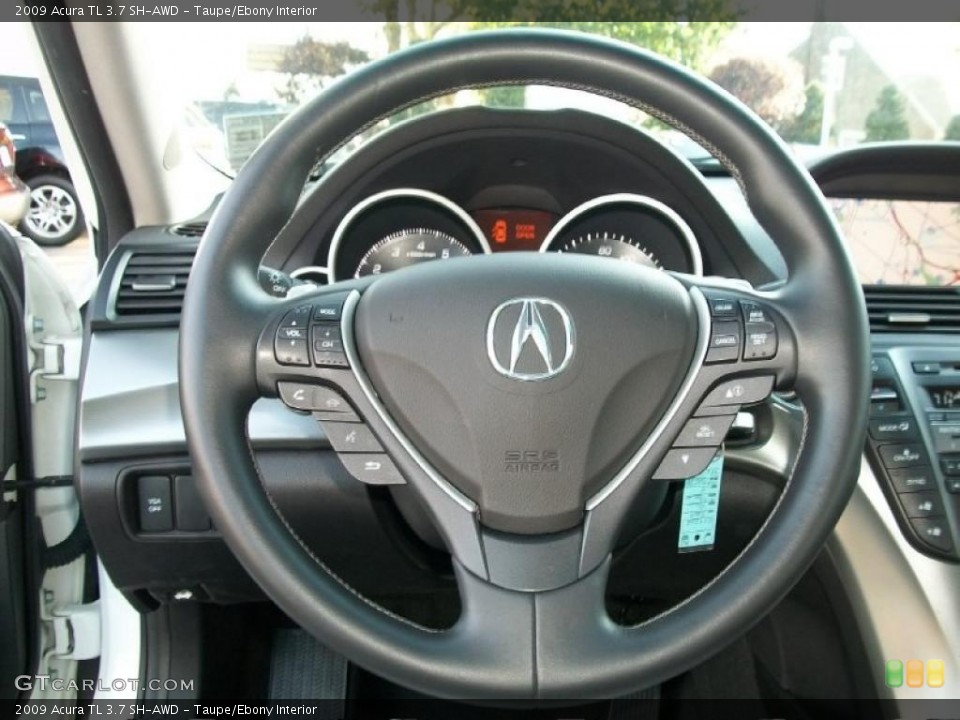 Taupe/Ebony Interior Steering Wheel for the 2009 Acura TL 3.7 SH-AWD #38388595