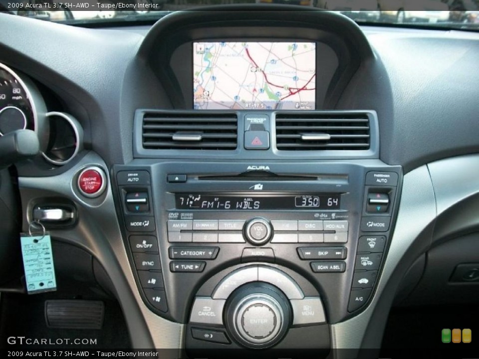 Taupe/Ebony Interior Controls for the 2009 Acura TL 3.7 SH-AWD #38388647