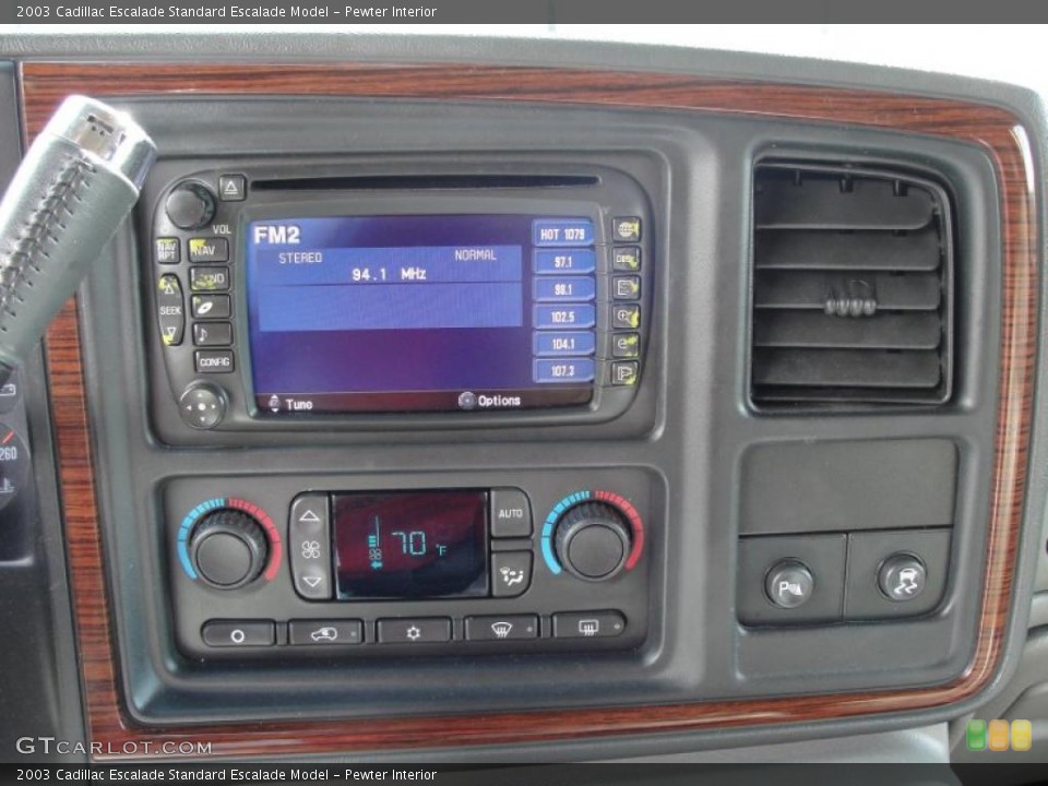 Pewter Interior Controls for the 2003 Cadillac Escalade  #38389587