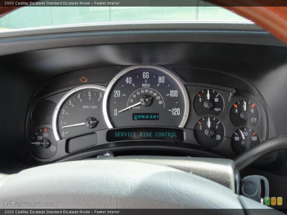 Pewter Interior Gauges for the 2003 Cadillac Escalade  #38389687