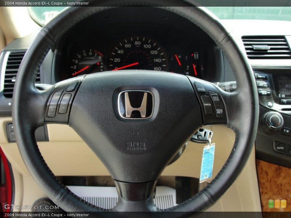 Ivory Interior Steering Wheel for the 2004 Honda Accord EX-L Coupe #38390359