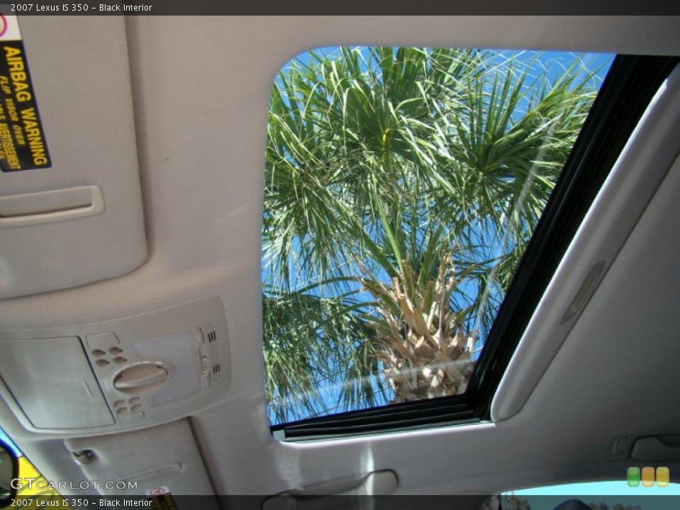 Black Interior Sunroof for the 2007 Lexus IS 350 #38392636