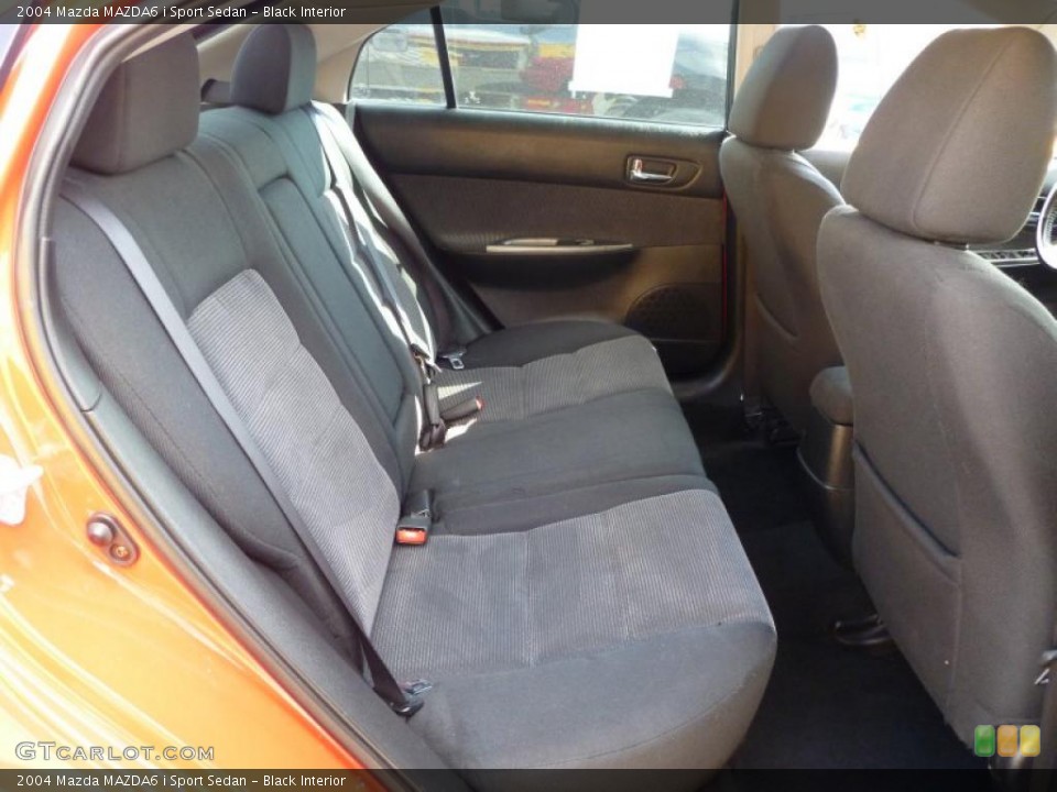 Black Interior Photo for the 2004 Mazda MAZDA6 i Sport Sedan #38392884