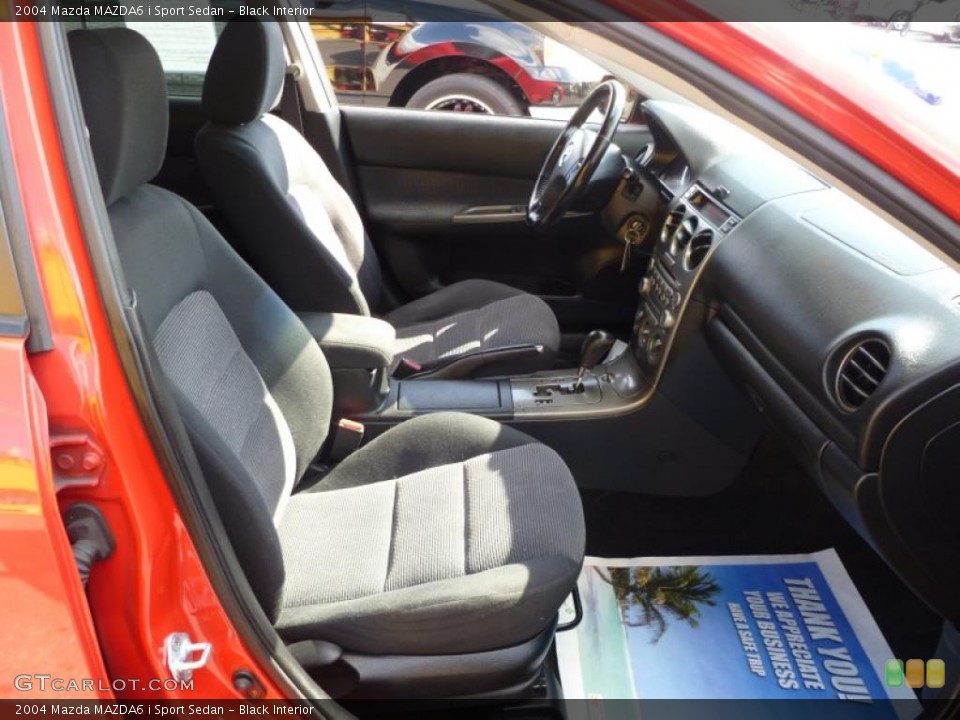 Black Interior Photo for the 2004 Mazda MAZDA6 i Sport Sedan #38392892