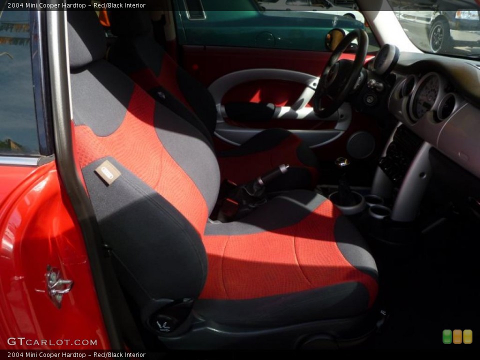 Red/Black 2004 Mini Cooper Interiors