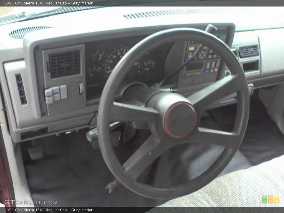 Gray Interior Steering Wheel for the 1993 GMC Sierra 1500 Regular Cab #38393444