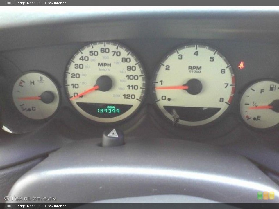 Gray Interior Gauges for the 2000 Dodge Neon ES #38393840