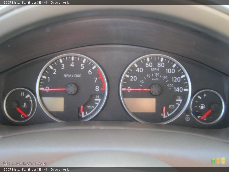 Desert Interior Gauges for the 2005 Nissan Pathfinder XE 4x4 #38394504