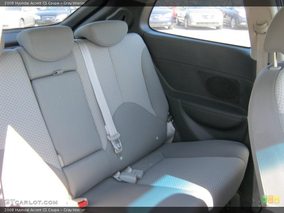 Gray Interior Photo for the 2008 Hyundai Accent GS Coupe #38395212