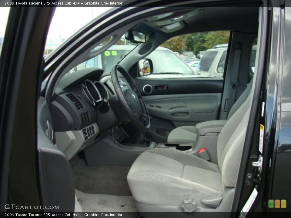 Graphite Gray Interior Photo for the 2009 Toyota Tacoma SR5 Access Cab 4x4 #38396743