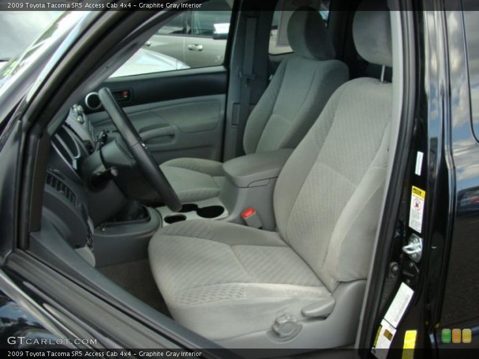 Graphite Gray Interior Photo for the 2009 Toyota Tacoma SR5 Access Cab 4x4 #38396763