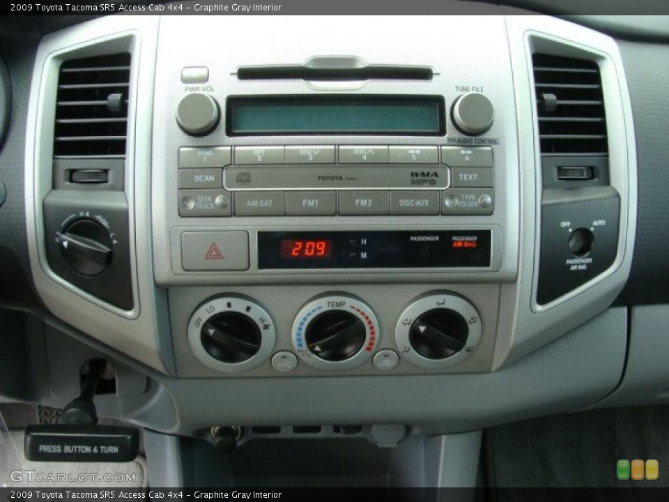 Graphite Gray Interior Controls for the 2009 Toyota Tacoma SR5 Access Cab 4x4 #38396823