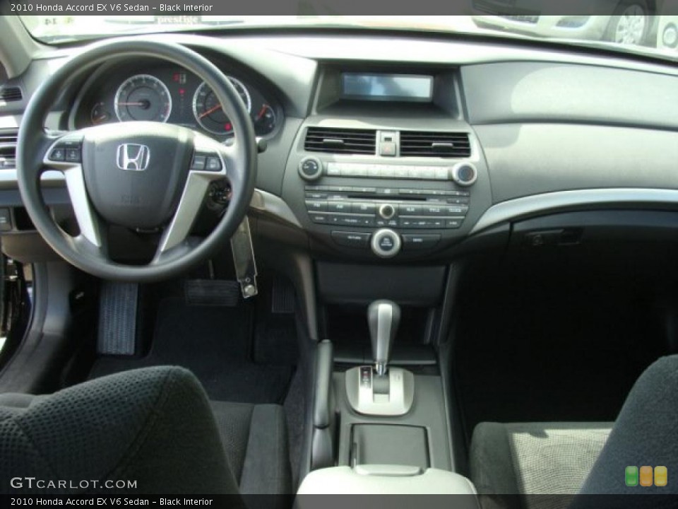 Black Interior Dashboard for the 2010 Honda Accord EX V6 Sedan #38397007