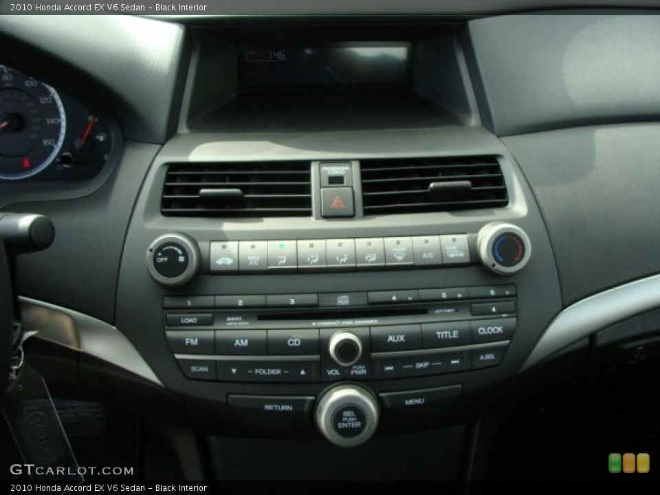 Black Interior Controls for the 2010 Honda Accord EX V6 Sedan #38397027