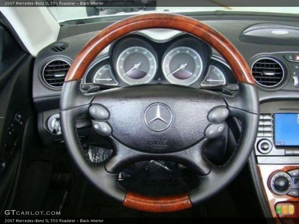 Black Interior Steering Wheel for the 2007 Mercedes-Benz SL 550 Roadster #38397755