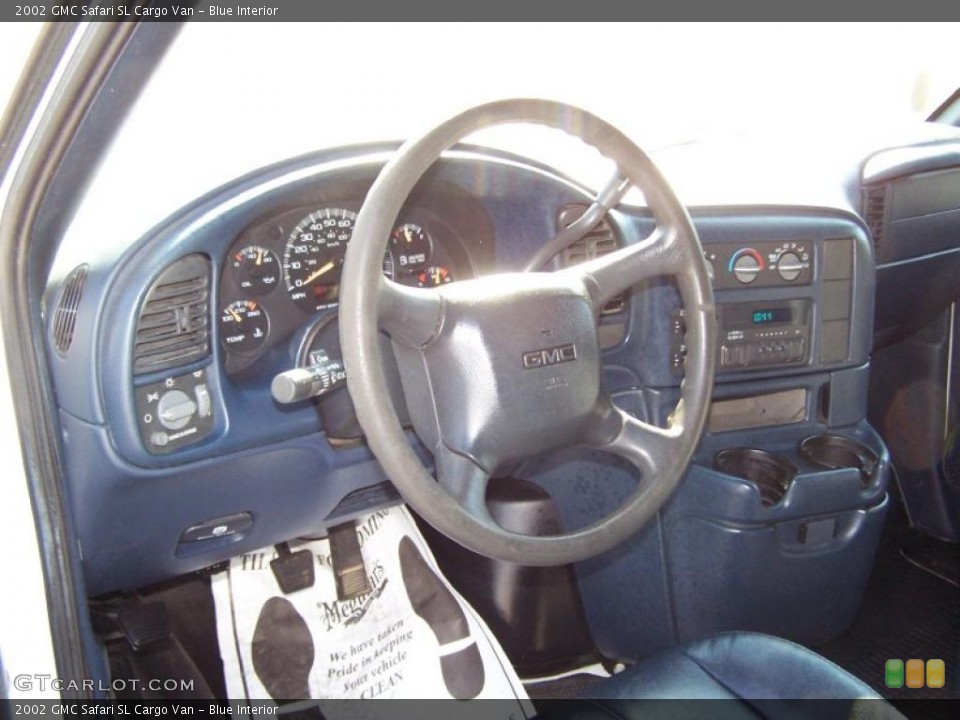 Blue Interior Dashboard for the 2002 GMC Safari SL Cargo Van #38399612