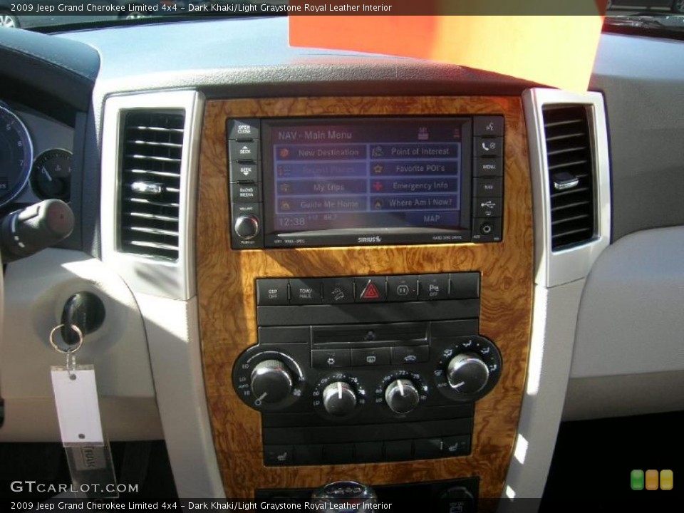 Dark Khaki/Light Graystone Royal Leather Interior Controls for the 2009 Jeep Grand Cherokee Limited 4x4 #38399808