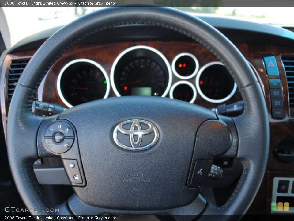Graphite Gray Interior Steering Wheel for the 2008 Toyota Tundra Limited CrewMax #38400656