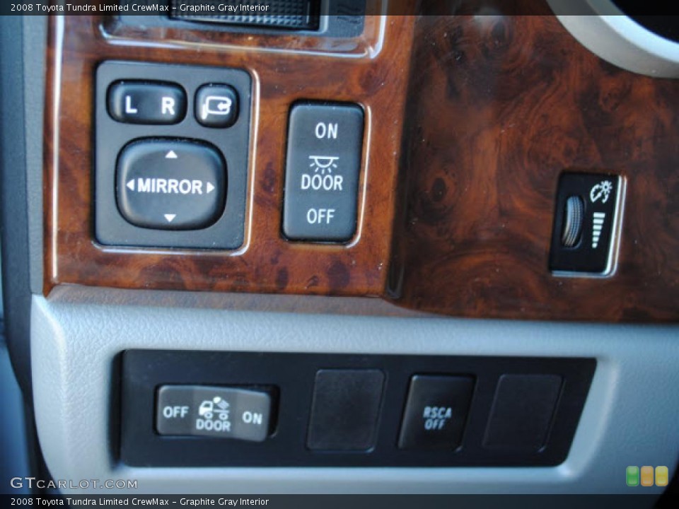 Graphite Gray Interior Controls for the 2008 Toyota Tundra Limited CrewMax #38400696
