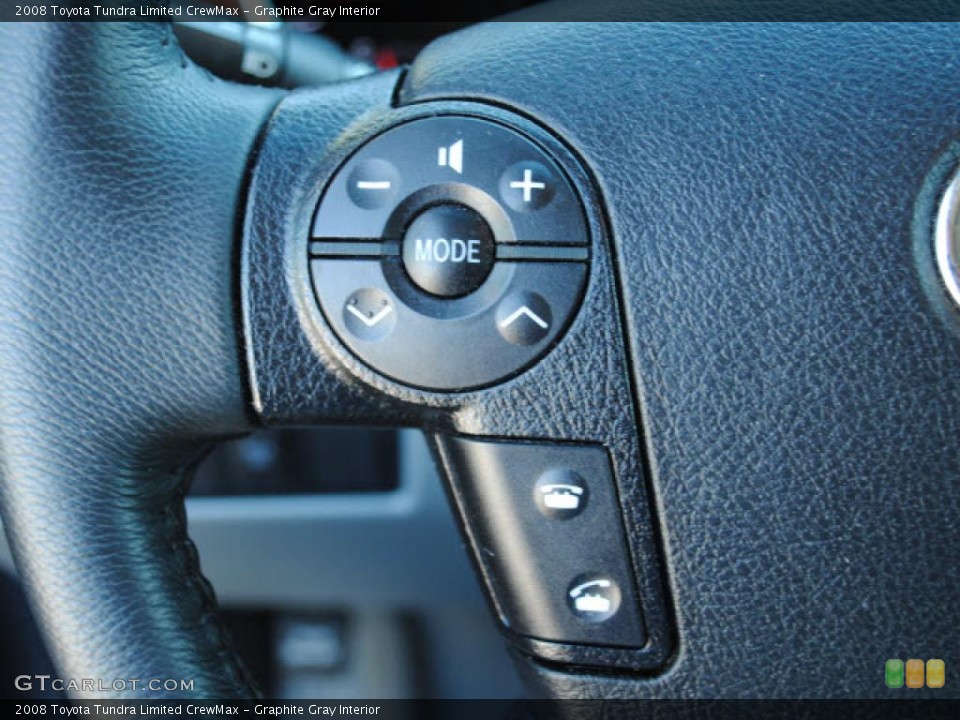 Graphite Gray Interior Controls for the 2008 Toyota Tundra Limited CrewMax #38400776