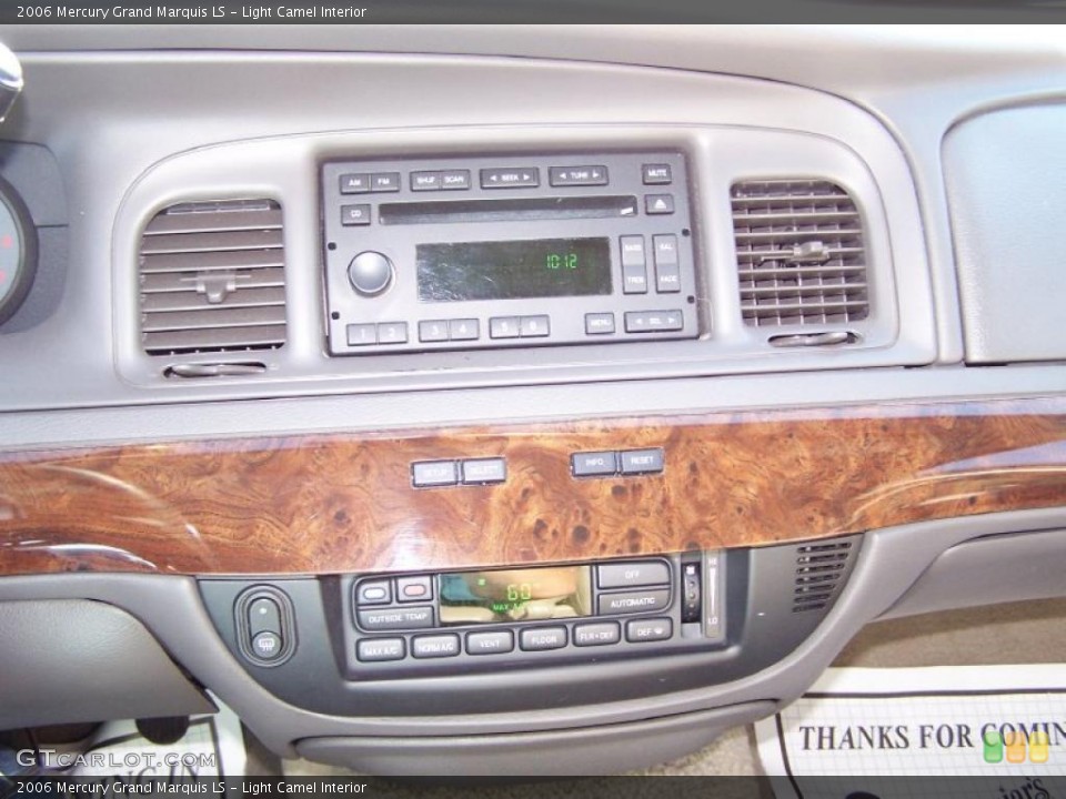 Light Camel Interior Controls for the 2006 Mercury Grand Marquis LS #38400960