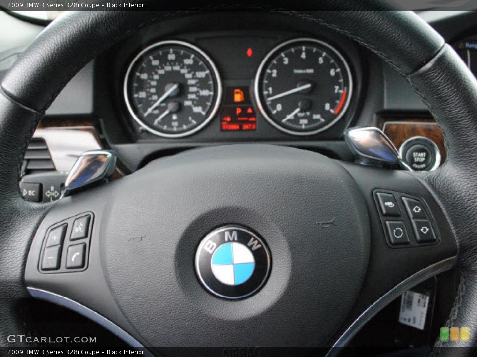 Black Interior Steering Wheel for the 2009 BMW 3 Series 328i Coupe #38401472