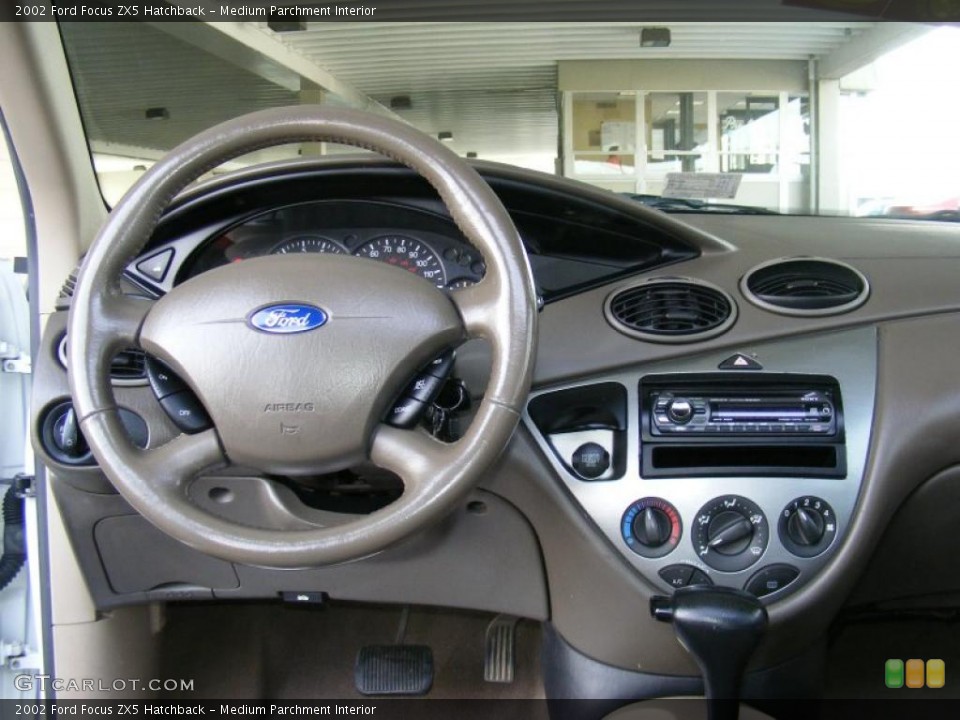 Medium Parchment Interior Dashboard for the 2002 Ford Focus ZX5 Hatchback #38403024