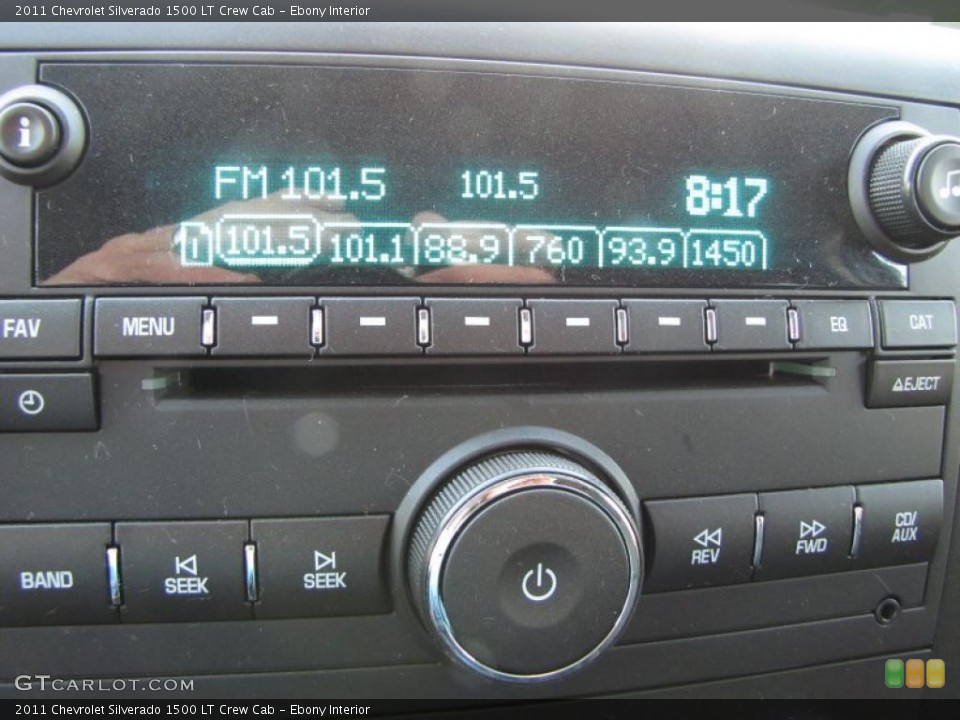 Ebony Interior Controls for the 2011 Chevrolet Silverado 1500 LT Crew Cab #38404040