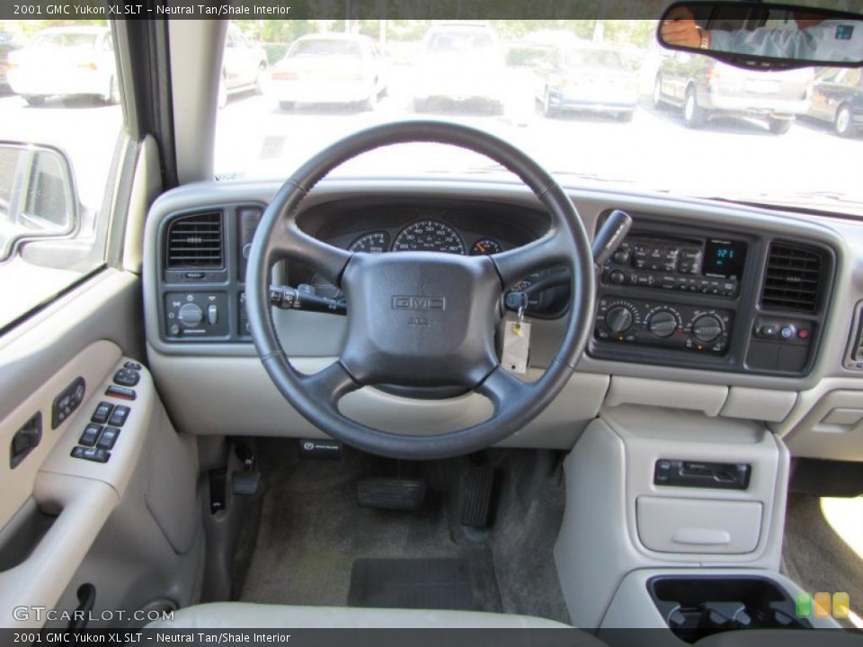 Neutral Tan/Shale Interior Dashboard for the 2001 GMC Yukon XL SLT #38404990