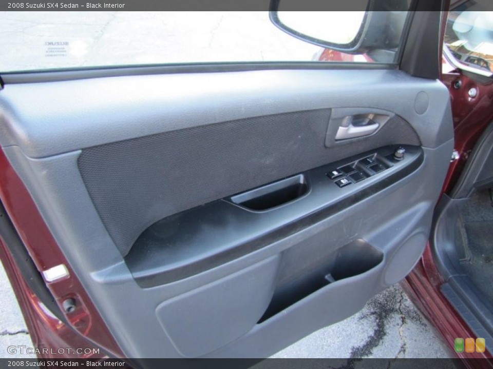 Black Interior Door Panel for the 2008 Suzuki SX4 Sedan #38405126