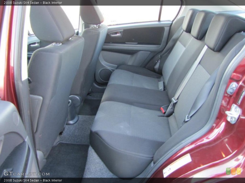 Black Interior Photo for the 2008 Suzuki SX4 Sedan #38405142