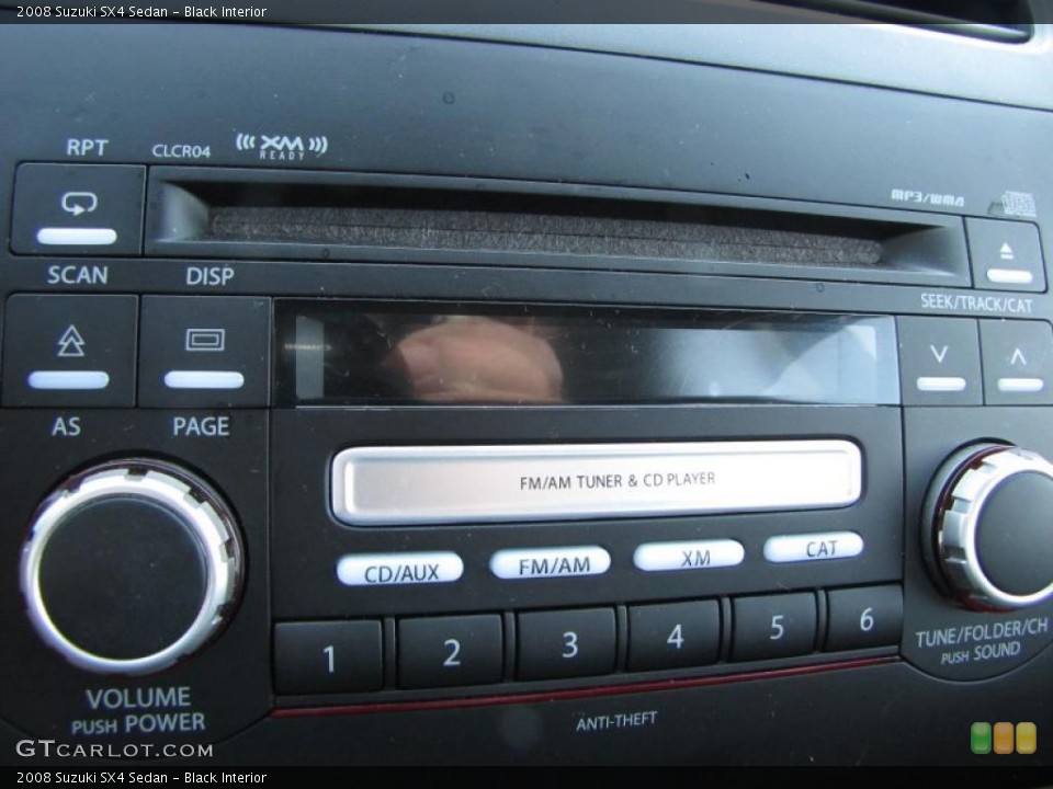 Black Interior Controls for the 2008 Suzuki SX4 Sedan #38405242