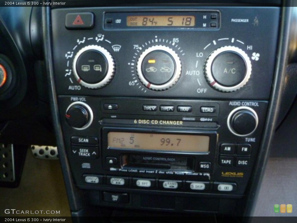 Ivory Interior Controls for the 2004 Lexus IS 300 #38405370