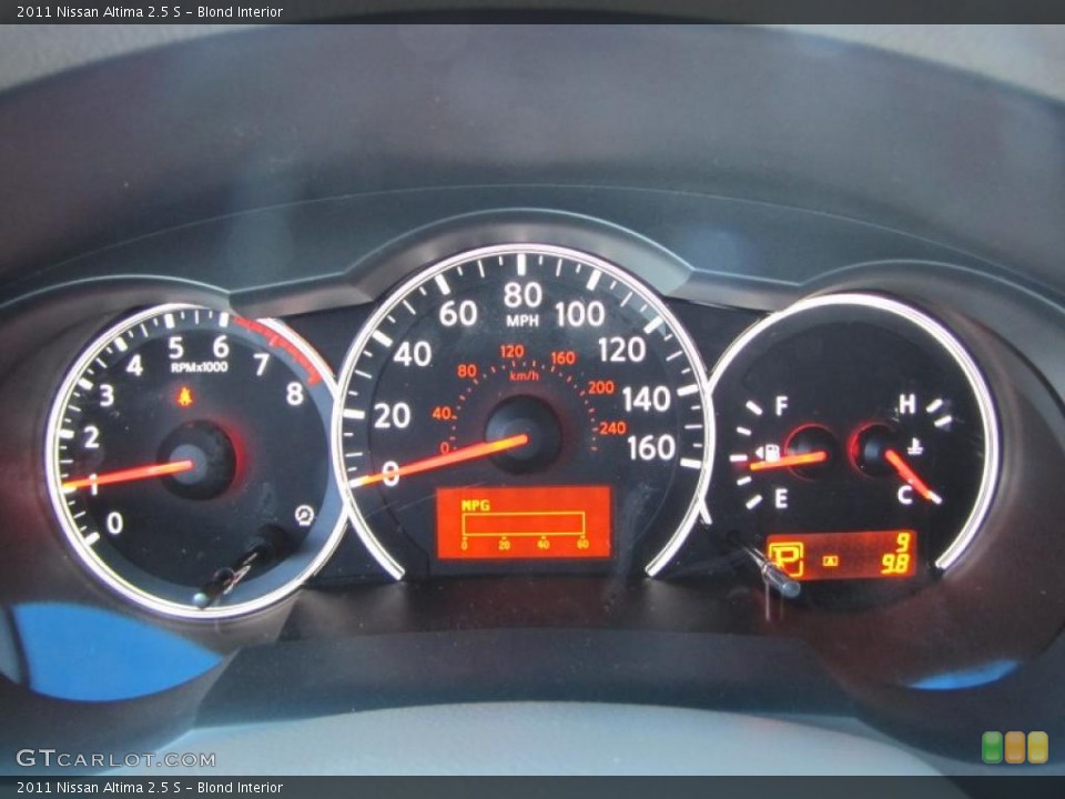 Blond Interior Gauges for the 2011 Nissan Altima 2.5 S #38406252