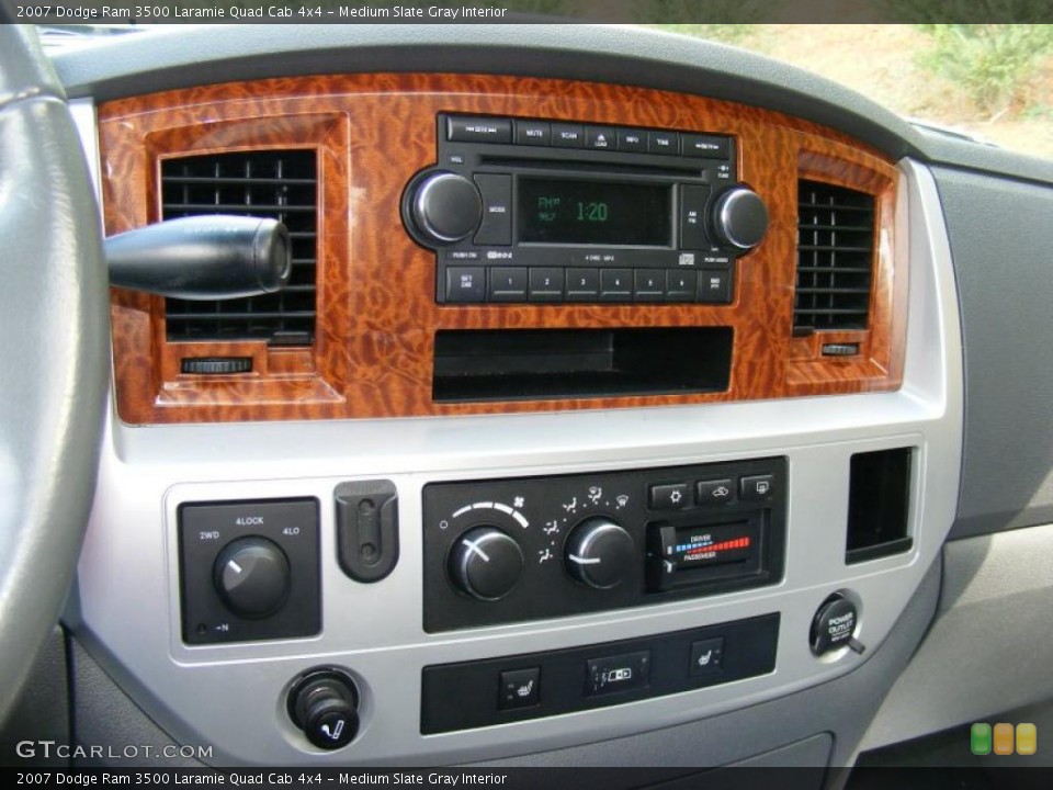Medium Slate Gray Interior Controls for the 2007 Dodge Ram 3500 Laramie Quad Cab 4x4 #38407668