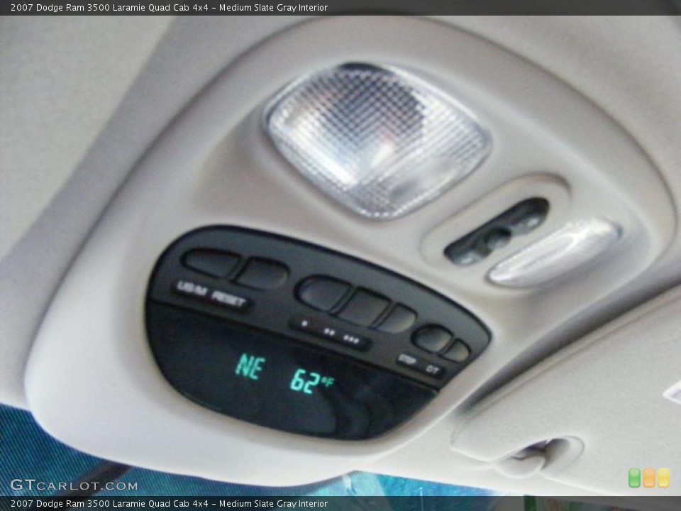 Medium Slate Gray Interior Controls for the 2007 Dodge Ram 3500 Laramie Quad Cab 4x4 #38407688