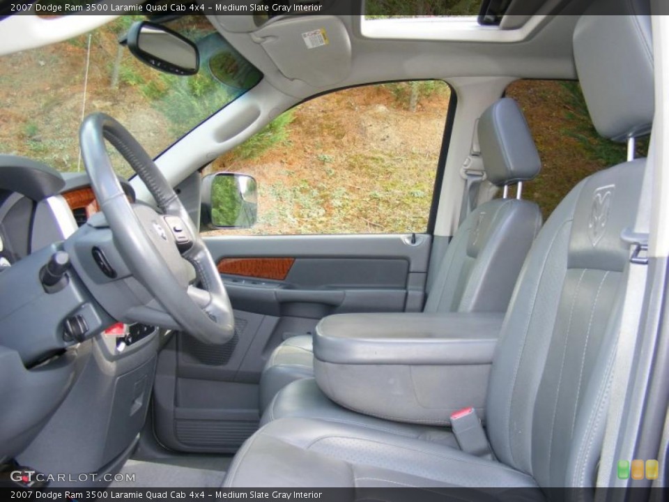 Medium Slate Gray Interior Photo for the 2007 Dodge Ram 3500 Laramie Quad Cab 4x4 #38407736