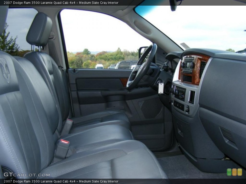 Medium Slate Gray Interior Photo for the 2007 Dodge Ram 3500 Laramie Quad Cab 4x4 #38407792
