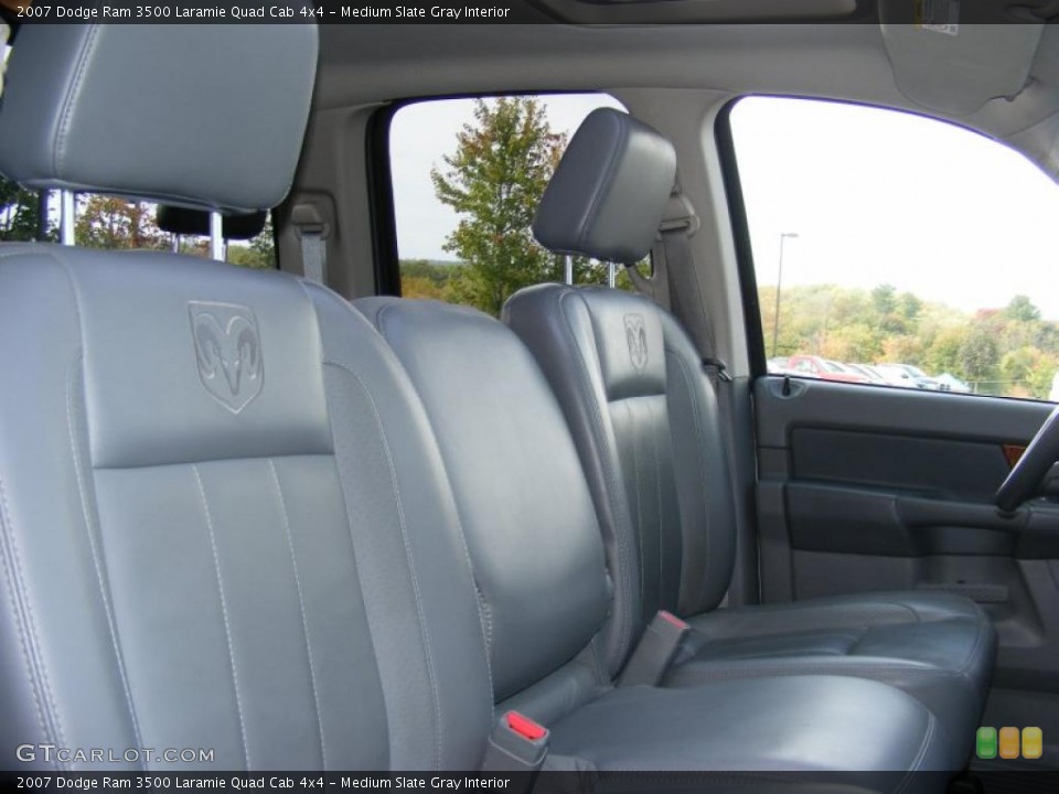 Medium Slate Gray Interior Photo for the 2007 Dodge Ram 3500 Laramie Quad Cab 4x4 #38407800