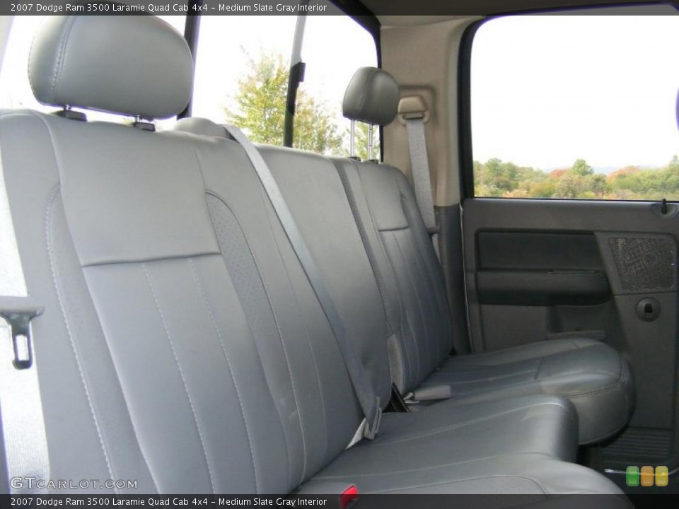 Medium Slate Gray Interior Photo for the 2007 Dodge Ram 3500 Laramie Quad Cab 4x4 #38407828