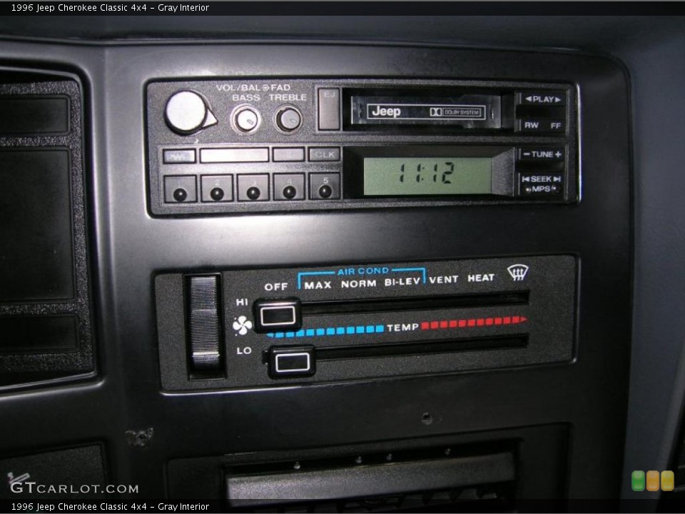 Gray Interior Controls for the 1996 Jeep Cherokee Classic 4x4 #38408280