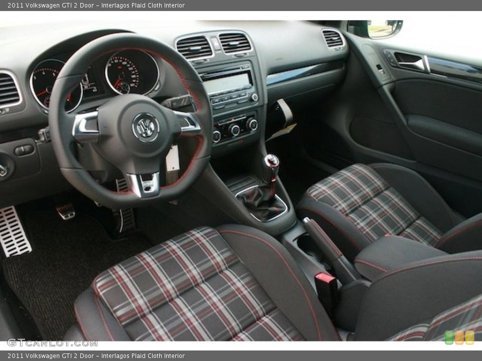 Interlagos Plaid Cloth Interior Dashboard for the 2011 Volkswagen GTI 2 Door #38408572