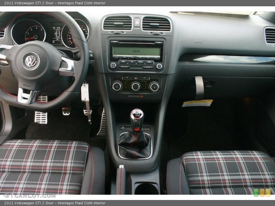 Interlagos Plaid Cloth Interior Dashboard for the 2011 Volkswagen GTI 2 Door #38408592