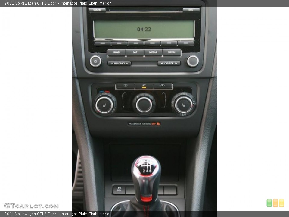 Interlagos Plaid Cloth Interior Controls for the 2011 Volkswagen GTI 2 Door #38408604