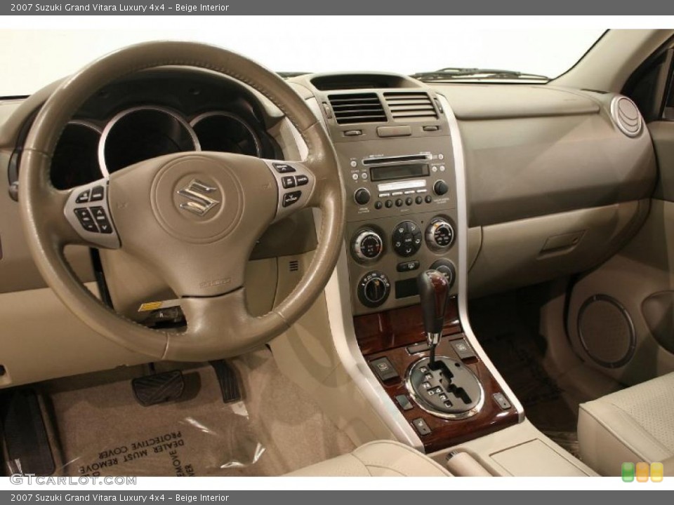 Beige Interior Dashboard for the 2007 Suzuki Grand Vitara Luxury 4x4 #38408672